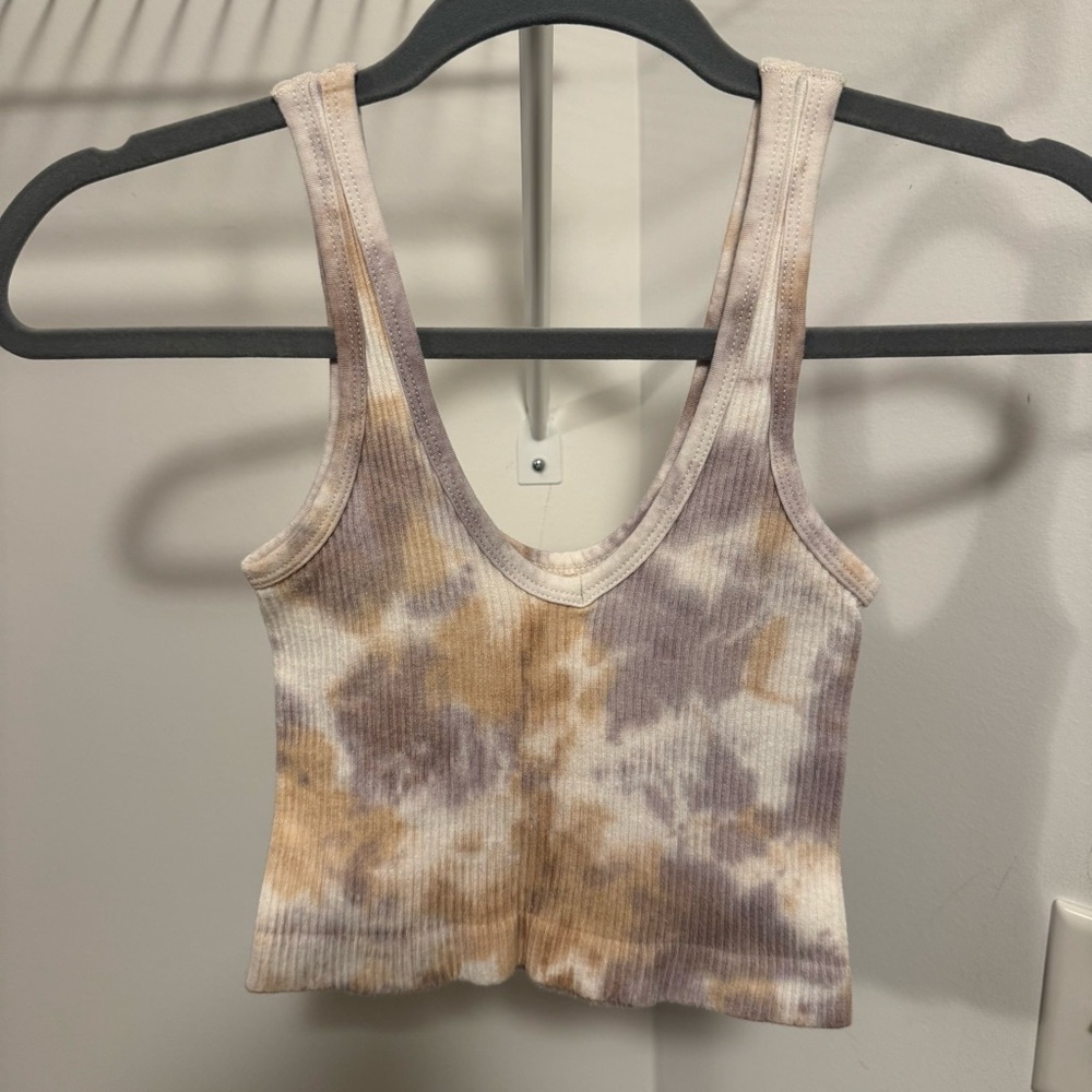 Urban Outfitters Tie-Dye Ribbed Tank Top